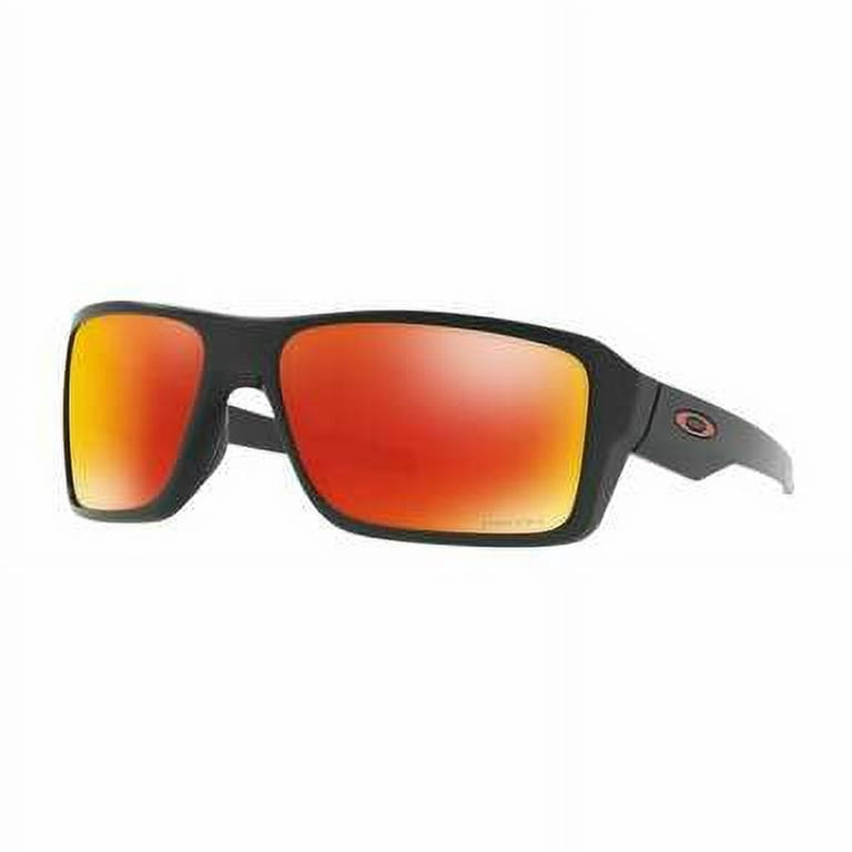 Oakley OO9380-0566 Double Edge Matte Black Rectangular Prizm Ruby Polarized  Sunglasses