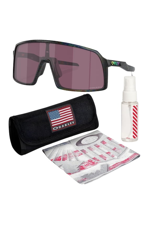 OO9406 Sutro Shield Shaped Non-Polarized Sunglasses for Men - Includes Official Eyewear Kit - Dark Galaxy Frame with Dark Galaxy Lens