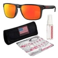 thumbnail image 1 of Oakley OO9417 Holbrook XL Square Shaped Polarized Sunglasses for Men - Includes Official Eyewear Kit - Black Ink Frame with Prizm Ruby Lens, 1 of 6