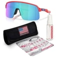 thumbnail image 1 of Oakley OO9463 Sutro Lite Shield Shaped Non-Polarized Sunglasses for Men - Includes Official Eyewear Kit - Redline Frame with Prizm Sapphire Lens, 1 of 6