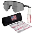 thumbnail image 1 of Oakley OO9465 Sutro Lite Sweep Rectangle Shaped Non-Polarized Sunglasses for Men - Includes Official Eyewear Kit - Matte Black Frame with Prizm Black Lens, 1 of 6