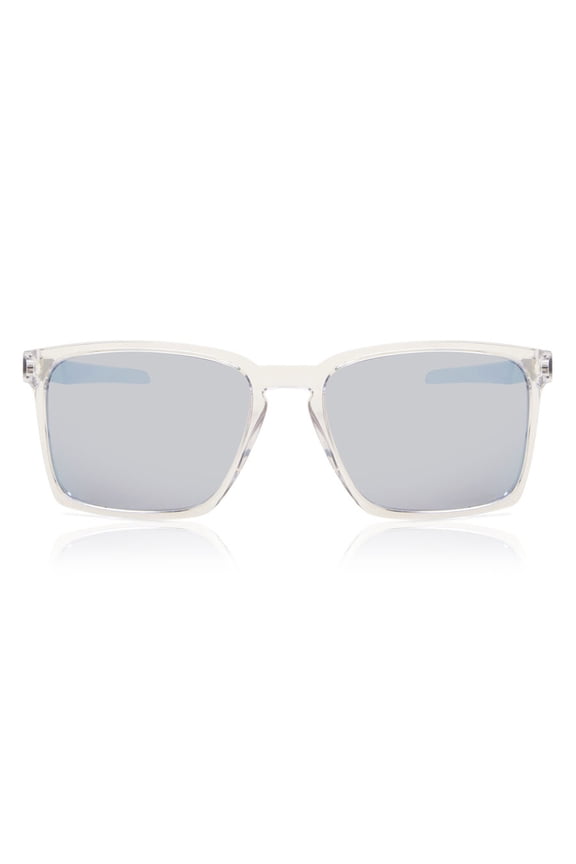 Sunglasses for Men and Women - OO9483 Exchange Sun Sunglasses with Oakley PRIZM Lenses - Unisex - Polished Clear/PRIZM Deep Water Polarized - Size 56