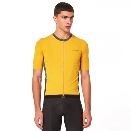 Oakley POINT TO POINT JERSEY Cycling - Amber Yellow - XXL