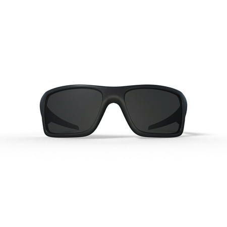 Oakley Double Edge Sunglasses, Rectangular Performance Eyeglasses, Size 66, Matte Black/Dark Grey