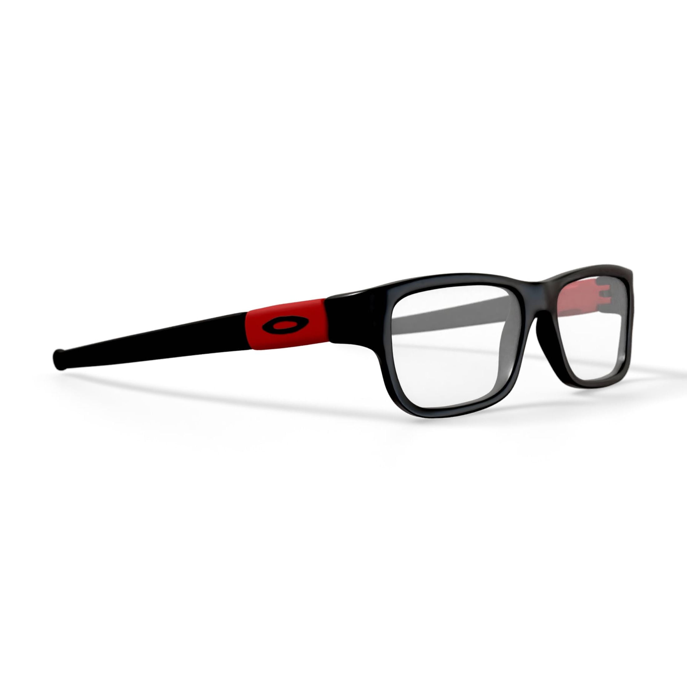 Oakley Youth Marshal XS Optical Glasses, Rectangular Eyeglasses with Demo Lenses, Size 47, Polished Black