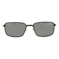 thumbnail image 1 of Oakley Square Wire Polarized Black Iridium Rectangular Men's Sunglasses OO4075 407505 60, 1 of 4