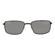 Oakley Square Wire Polarized Black Iridium Rectangular Mens Sunglasses OO4075 407505 60
