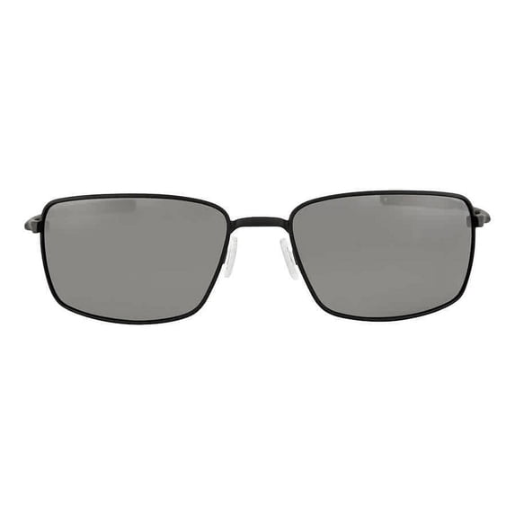 Oakley Square Wire Polarized Black Iridium Rectangular Men's Sunglasses OO4075 407505 60