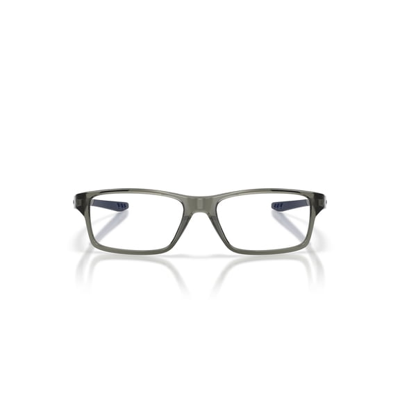 Oakley Youth Crosslink XS Optical Glasses, Square Eyeglasses with Demo Lenses, Size 49, Polished Grey Smoke