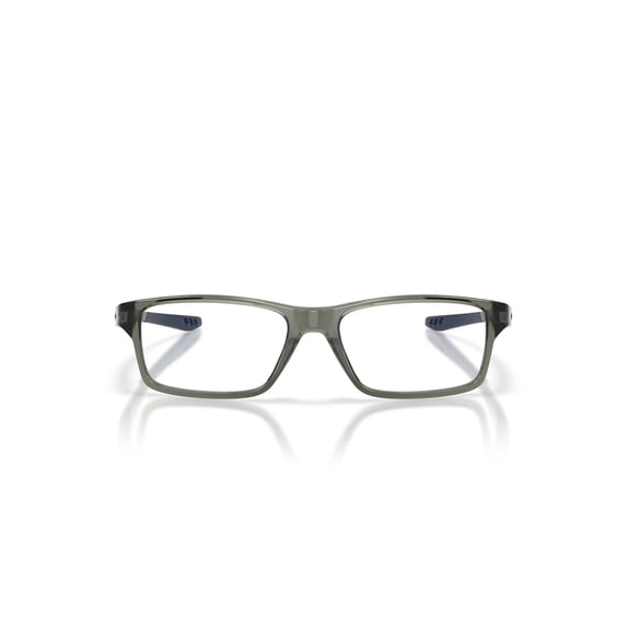 Oakley Youth Size 49 Square Crosslink XS Optical Glasses, Polished Grey Smoke/Demo Lens