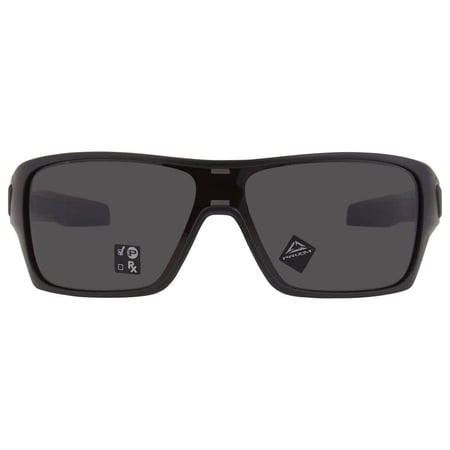 Oakley Sunglasses for Men - OO9307 Turbine Rotor Rectangular Sunglasses with Oakley PRIZM Lenses - Matte Black/PRIZM Grey Polarized - Size 32