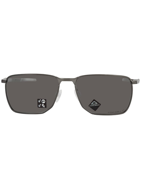 Sunglasses for Men - OO4142 Ejector Rectangular Sunglasses with Oakley PRIZM Lenses - Carbon/PRIZM Black Polarized - Size 58