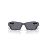 Oakley Sunglasses for Men - OO9238 Fives Squared Rectangular Sunglasses - Matte Carbon/Grey - Size 54