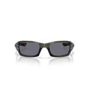 Oakley Sunglasses for Men - OO9238 Fives Squared Rectangular Sunglasses - Olive Ink/Grey - Size 54