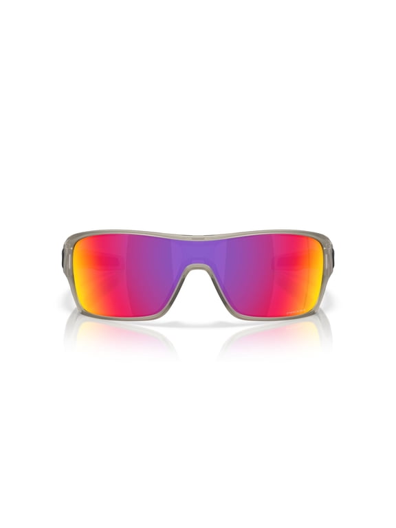 Sunglasses for Men - OO9307 Turbine Rotor Rectangular Sunglasses with Oakley PRIZM Lenses - Matte Trans Grey Ink/PRIZM Road - Size 32