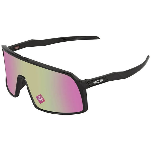 Oakley Men's OO9406 Sutro Rectangular Sunglasses, Polished Black/Prizm Snow Jade, 137 mm