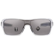 Oakley Mens Turbine Rotor Sunglasses Polished Clear/Prizm Black Polarized 32 mm - 0OO9307-930716 32