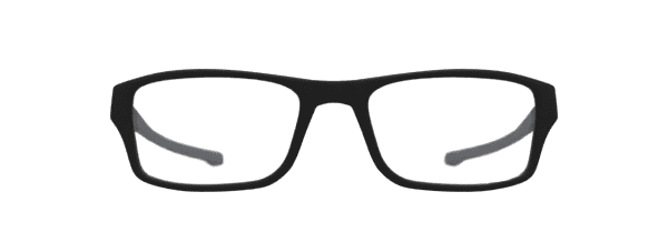 Oakley Unisex Size 53 Rectangular Chamfer Optical Glasses, Satin Black/Demo Lens