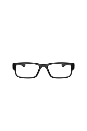 Men's Size 57 Rectangular Airdrop Optical Glasses, Black Ink/Demo Lens