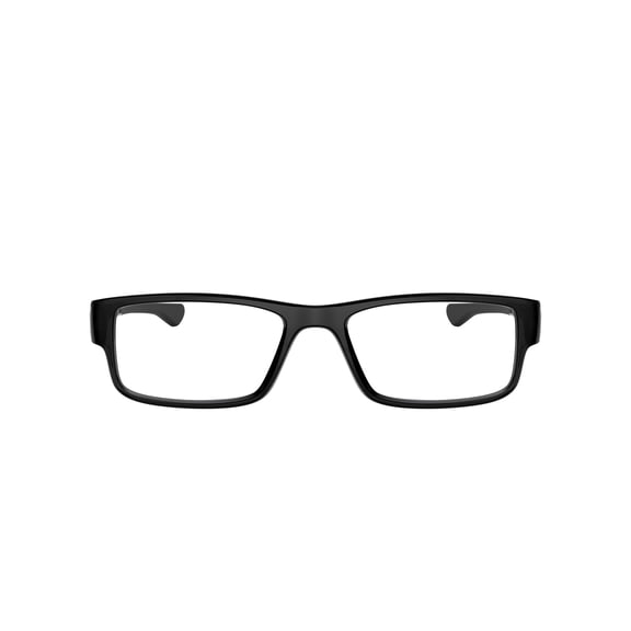 Oakley Airdrop Optical Glasses, Rectangular Eyeglasses with Demo Lenses, Size 57, Black Ink