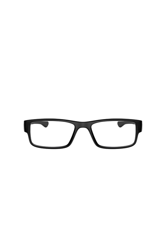 Airdrop Optical Glasses, Rectangular Eyeglasses with Demo Lenses, Size 57, Black Ink