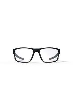 Unisex Size 54 Rectangular Hyperlink Optical Glasses, Satin Black/Demo Lens