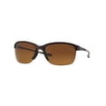 thumbnail image 1 of Oakley Women's OO9191 Unstoppable Rectangular Sunglasses, Raspberry Spritzer/Brown Gradient Polarized, 65 mm, 1 of 6