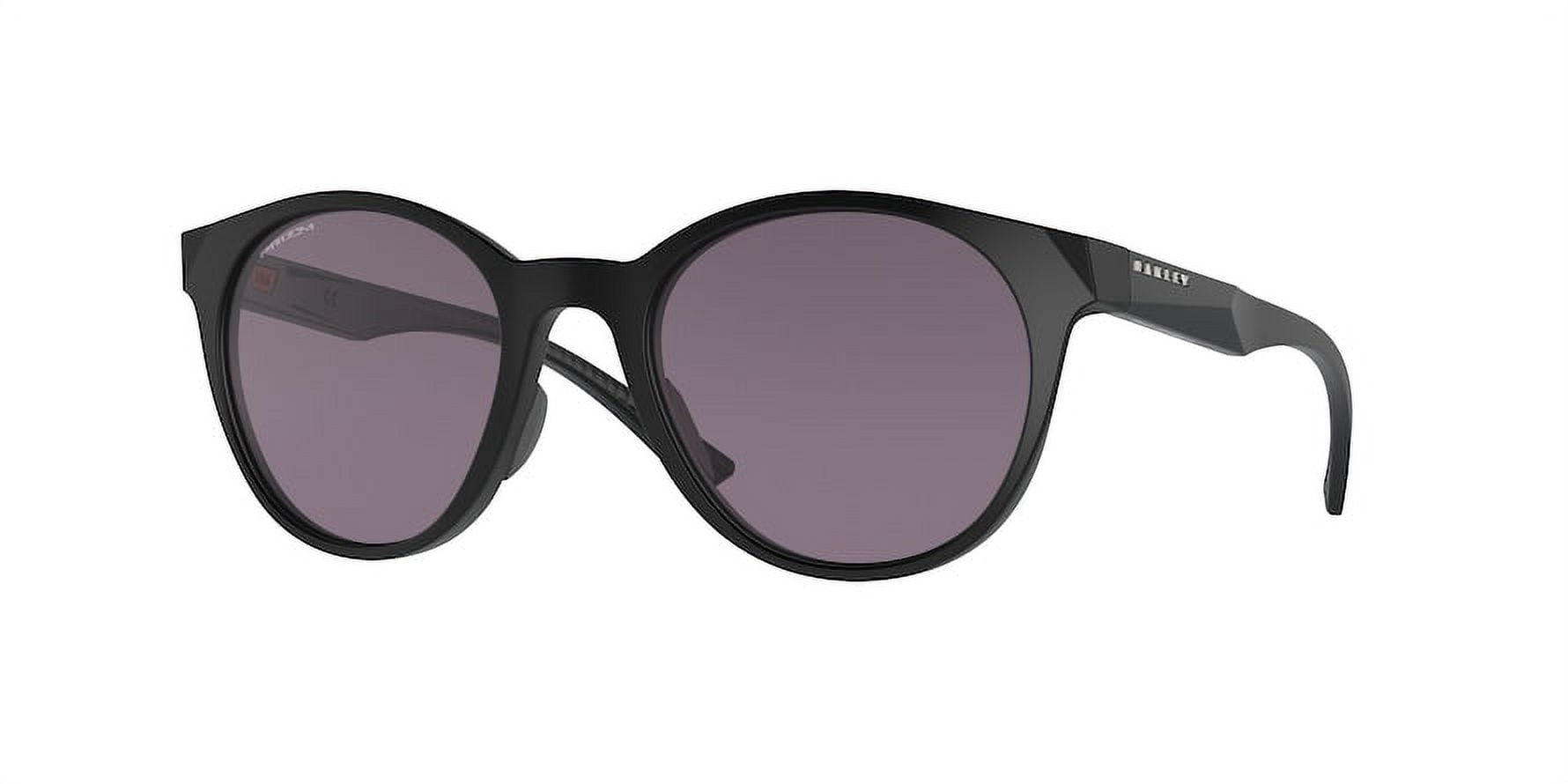 Oakley Womens Oo9474 Spindrift Round Sunglasses Matte Black/Prizm Grey ...