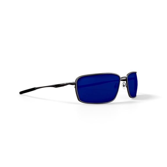 Oakley sunglasses OO4075 Square Wire (04) carbon with grey polarized lenses, 60mm