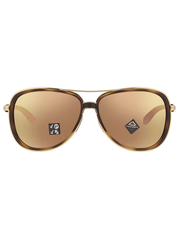 sunglasses OO4129 Split Time (14) brown tortoise/gold with prizm rose gold polarized lenses, 58mm