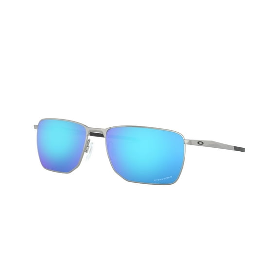 Oakley sunglasses OO4142 Ejector (04) satin chrome with prizm sapphire lenses, 58mm