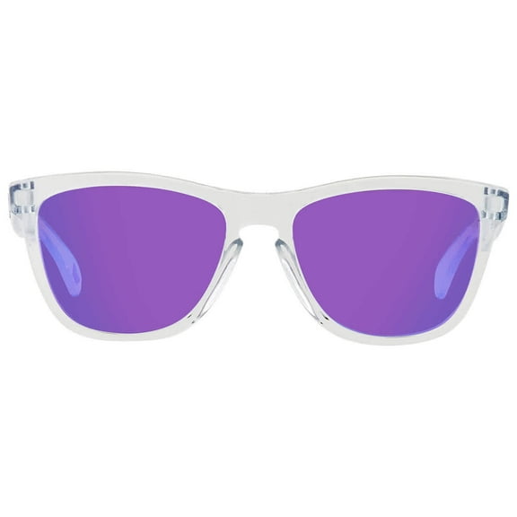 Oakley sunglasses OO9013 Frogskins (H7) polished clear with prizm violet lenses, 55mm