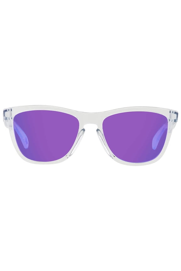 sunglasses OO9013 Frogskins (H7) polished clear with prizm violet lenses, 55mm