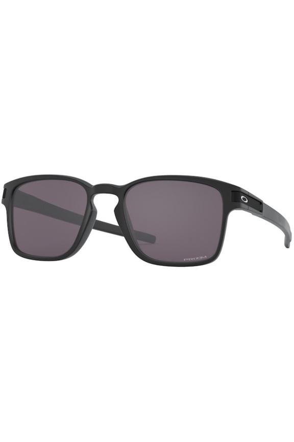 sunglasses OO9358 Latch Squared (A) (13) matte black with prizm grey lenses, 55mm