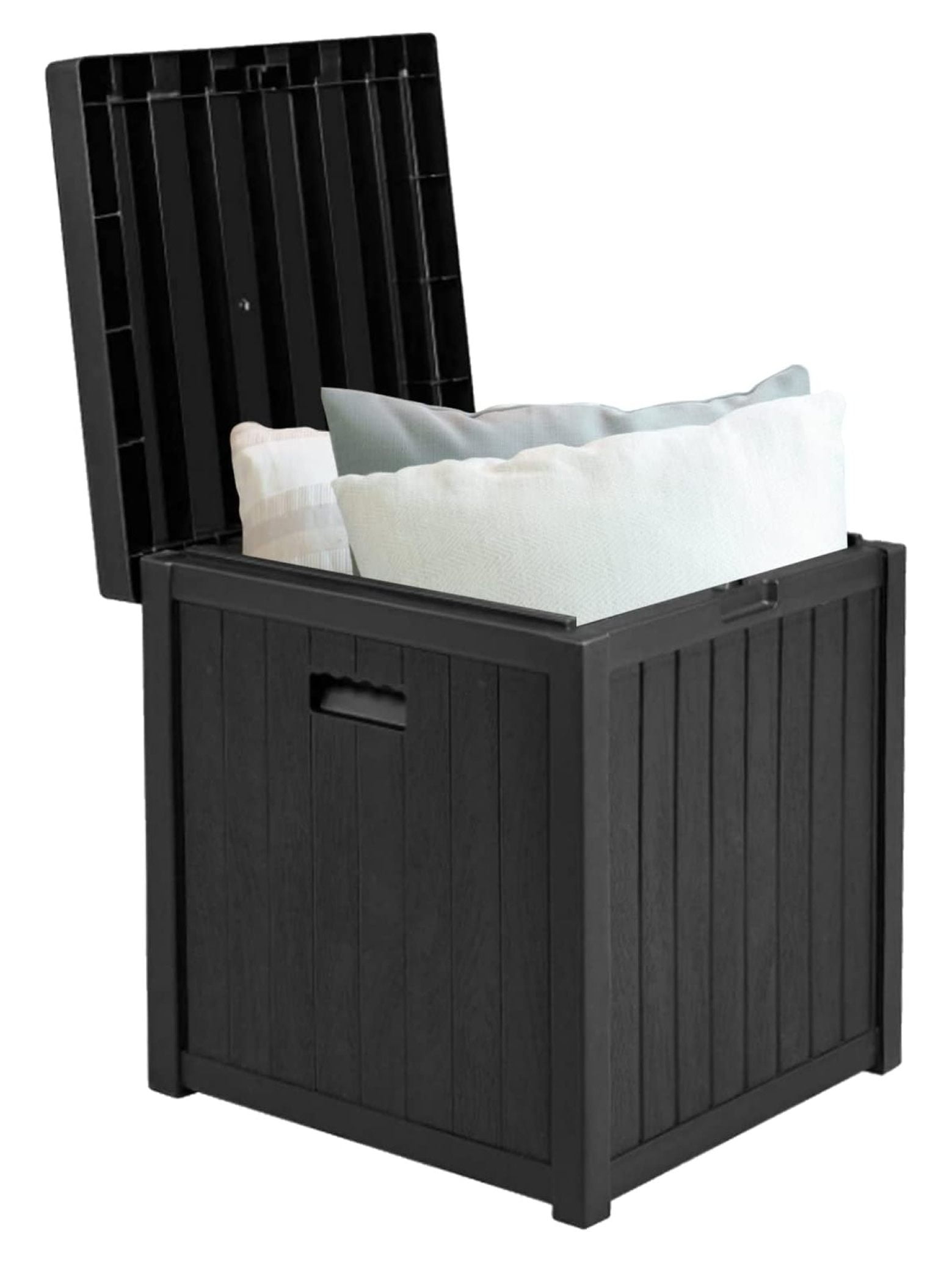 Oakmont 51 Gallon Resin Deck Box Outdoor Indoor Storage Container Square Waterproof Storage Box