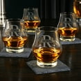 thumbnail image 1 of Oakmont Engraved Wescott Double Whiskey Taster Glasses, Set of 4, 1 of 4