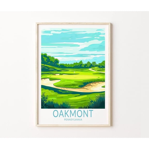 Oakmont Golf Pennsylvania Travel Home Decor