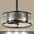 thumbnail image 1 of Oaks Aura 18" Water Glass Ceiling Fan with Remote, 6-Speed, Adjustable Height 6-Blades Ceiling Lighting, 1 of 9