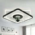 thumbnail image 1 of Oaks Aura 19.2 inch Square Low Profile Ceiling Fan with Remote Control and LED Light., 1 of 8