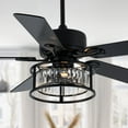 thumbnail image 1 of Oaks Aura 52" Reversible Crystal Ceiling Fan Remote 6-Speed DC Motor Ceiling Lighting, 1 of 8