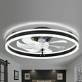 thumbnail image 1 of Oaks Aura Enclosed Low Profile Ceiling Fan with Lights Remote Control APP Bladeless Flush Mount Dimmable Lighting, 1 of 9