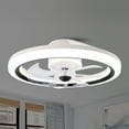 thumbnail image 1 of Oaks Aura Low Profile Ceiling Fan with LED lights Bladeless Smart App Control 6-Speed Flush Mount Ceiling Lighting, 1 of 9