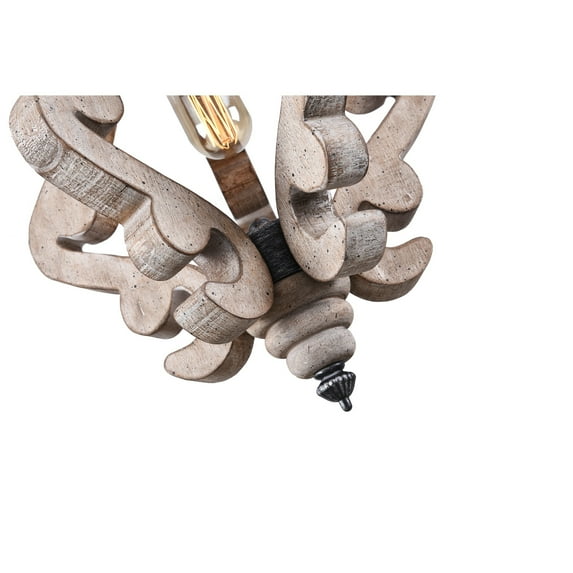 Oaks Aura Rustic Wood Pendant Light Kitchen Island Light, Farmhouse Hallway Chandelier, Dining Pendant Light Weathered Wood Weathered, Antiqued