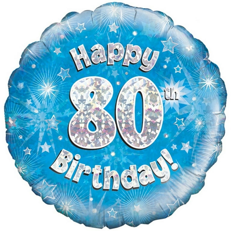 80th 2024 birthday balloons