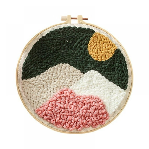 Oaktree DIY Embroidery Material Package Handmade Creative Cross Stitch Kits Embroidery Hoop Home Decor