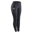 thumbnail image 1 of Oaktree High Waist Yoga Pants with Pockets, Tummy Control Yoga Leggings, Non See- Stretch Workout Running Tights, 1 of 4