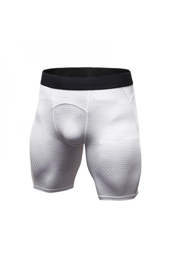 -Mens Compression Shorts Male Quick Dry Running Tights Breathable Soft Comfortable Sporsts Shorts