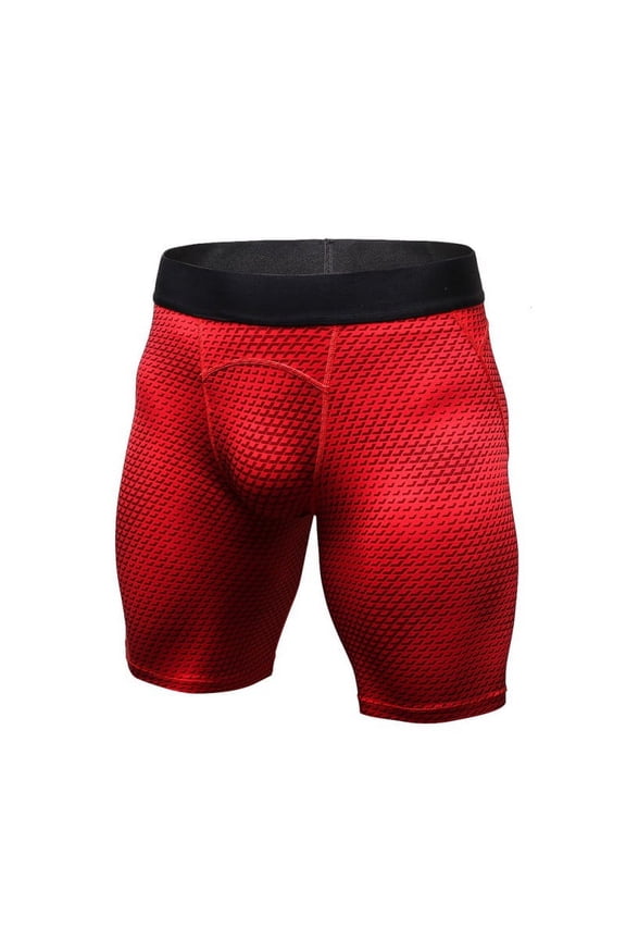 -Mens Compression Shorts Male Quick Dry Running Tights Breathable Soft Comfortable Sporsts Shorts