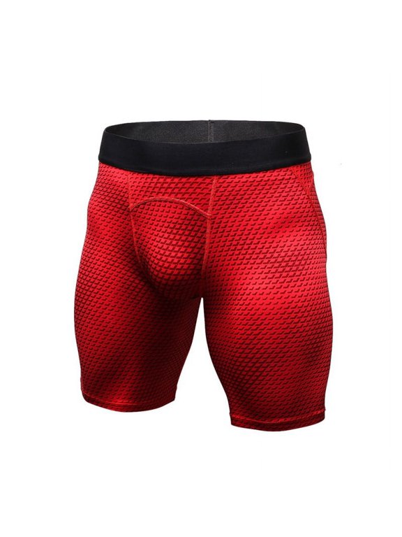 -Mens Compression Shorts Male Quick Dry Running Tights Breathable Soft Comfortable Sporsts Shorts