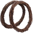 thumbnail image 1 of Oaktree Natural Grapevine Wreaths Rattan Ring Twigs Vine Decorations Branch Garland for DIY Handmade Christmas Craft Front Door Wall, 1 of 6